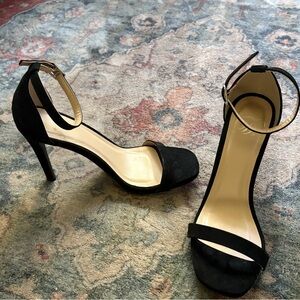 Elegant Black Ankle Strap Heels